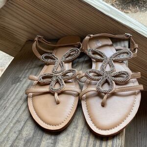 Sandals brown funny design